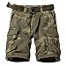 AKARMY Men's Camo Cargo Shorts Outdoor Multi-Pocket Cotton Casual Shorts with No Belt 8062 C34 Retro Camo Thin 38