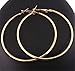 Fashion Large (3.54-inch) Hoop Earring Pair (GOLD)