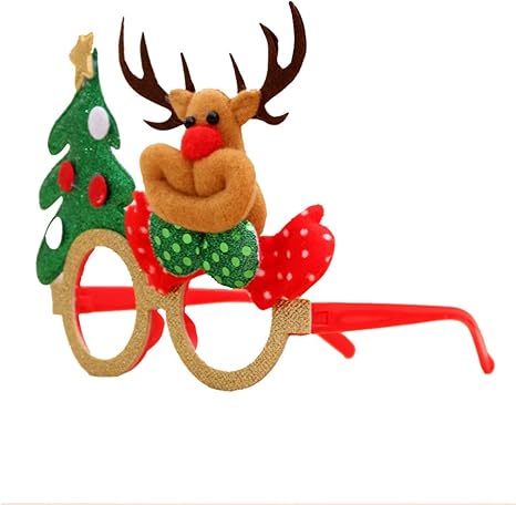 Amosfun - Occhiali da sole natalizi a forma di corna di renna, per bambini,  per feste di Natale e feste in costume, plastica, Renna, m: Amazon.it:  Illuminazione