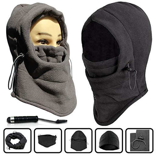 AmaziPro8 Unisex Cold Weather Mask + BONUS Stylus Pen + Phone Antidust Plug, Ski Mask Neck Warmer, Cold Weather Mask for Motorcycles,Bicycle,Skiing,Running Face Mask,Mountain Climbing - Face Masks