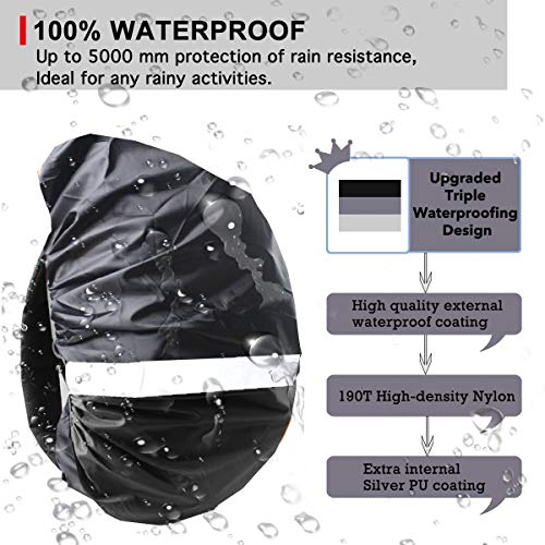 image for Frelaxy Hi-Visibility Backpack Rain Cover 100% Waterproof Upgraded Ult