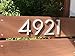Modern House Number Aluminum Modern Font Number Three