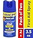 Lanacane First Aid Spray- 2-in-1 Pain Relief and Antiseptic Spray For Fast-acting Relief From Insect Bites, Cuts, Scrapes, and Burns, Cools and Soothes Instantly, With Benzocaine, 3.5 oz (Pack of 2)