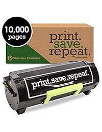 Impresión. Guardar. Repetir. Lexmark 601H High Yield Remanufacturado Toner Cartridge for MX310, MX410 MX510, MX511, mx610, MX611 [10.000 páginas]