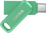 SanDisk 128GB Ultra Dual Drive Go USB-C Flash Drive 400MB/s Type-C Type-A Green view 2