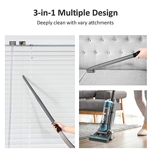 Pet Vacuum, MOOSOO 5 Max Performance Upright Vacuum Cleaner, 1400W