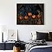 VKTECH Full Drill 5D DIY Diamond Painting Kit Halloween Pumpkin Round Rhinestone Embroidery Cross Stitch Craft Best Gift Room Decor 16x12 inch