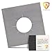 Gas Range Stove Protector Liners - 100% FIREPROOF, Larger 12” x 12” Coverage, Long-Lasting Double Thick Durability, Holes Cut For A Perfect Fit On Your Stovetop, Dishwasher Safe & Non-Stick