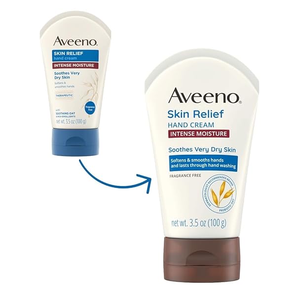 AVEENO ACTIVE NATURALS SKIN RELIEF HAND CREAM – 3.5 OZ, PACK OF 4