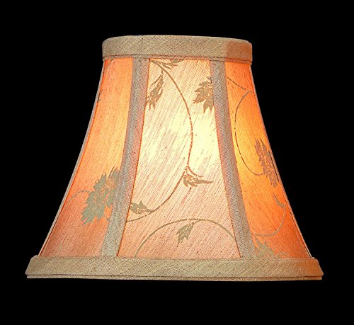 Lite Source CH554-6 6-Inch Lamp Shade, Beige Jacquard