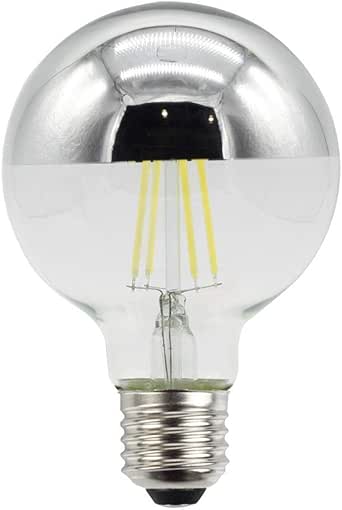 Bombillas Lámpara Sin Sombra G80 Galvanoplastia Plateada Led Lámpara De