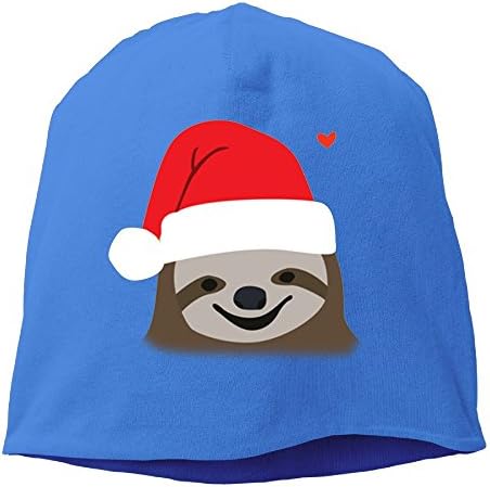 Funny Kawaii Merry Slothmas Women/Men Wool Hat Soft Stretch Beanies Skull Cap Unisex