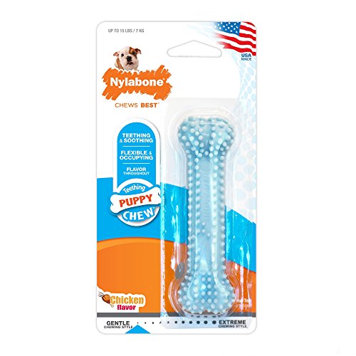 Nylabone Puppy Chew Chicken Dog Chew Toy for Teething Puppies