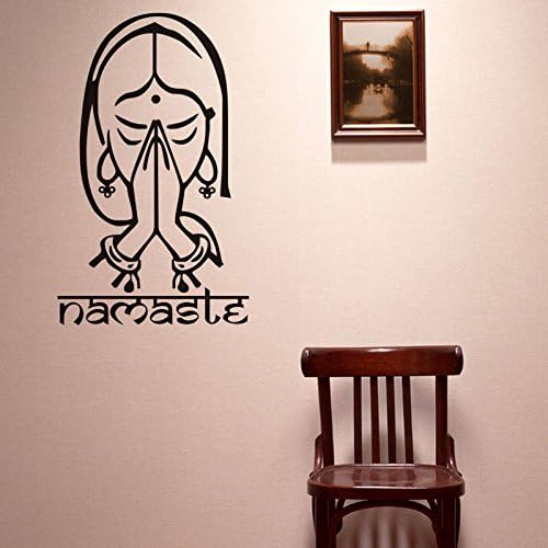 Yoga Namaste Black Vinyl Wall Sticker Decal for Home Living Room Studio Decoration - Image 5