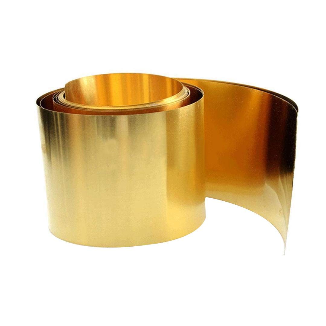 0.1mm x 200mm x 1000mm H62 Brass Metal Thin Sheet Foil