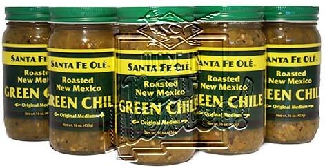 Santa Fe Ole Roasted Green Chile Medium (6)