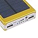 Gold 80000mAh Dual USB Portable Solar Battery Charger Power Bank For Cell Phone