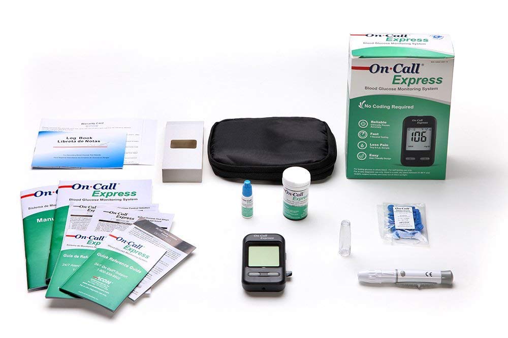 On Call Express Blood Glucose Test Strips Bundle Deal (300) Health & Personal Care