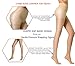 HONENNA Semi Opaque Tights Shaping Control Top Push Up Semi Sheer Pantyhose (Nude, Medium)