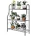 JOANNA'S HOME Plant Stand Indoor Flower Pot Rack - 3 Tier Planter Holder Metal Flower Shelf for Garden Patio Corridor Outdoor Decorative Display Flower Rack, 27.5