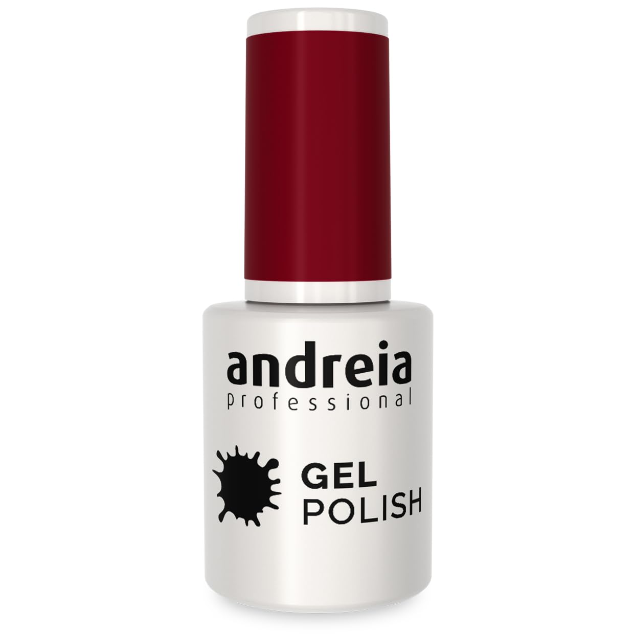 Andreia Semi-Permanent Nail Gel Polish for UV/LED Lamp - Intense Shine and 4 weeks Lasting Manicure Nail Gel Varnish - Colour 297 Burgundy Red - Shades of Dark Pink 10.5 ml