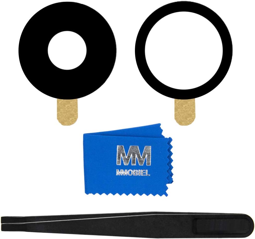 MMOBIEL Rear Camera Glass Lens Compatible with iPhone 11 2019 Camera Glass with Double Sided Adhesive Tweezers and Cloth Included
