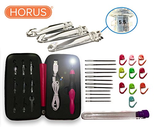Improved black marked size- horus rechargeable lighted …
