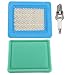 Coolwind 491588 491588S 399959 Air Filter Spark Plug Fits Briggs & Stratton 4101 5043B 5043D 5043H 5043K 491435 271933 30-927 John Deere LG491588JD PT15853