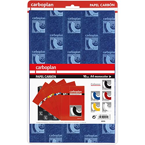 Grafoplás | 10er-Pack Kopierpapier | Blau | 21 x 33 cm | für handgeschriebene Kopien