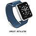 YSS Milanese Loop with Magnetic Closure Clasp Mesh Stainless Steel Metal Bracelet Strap for Apple Watch iWatch Series 1 Series 2 Nike+ Sport Edition Men Women- 38mm (NAVY BLUE)