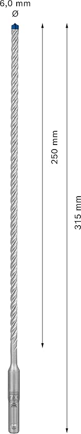 Bosch EXPERT SDS plus-7X Hammer Drill Bit 6 mm reinforced concrete view 3