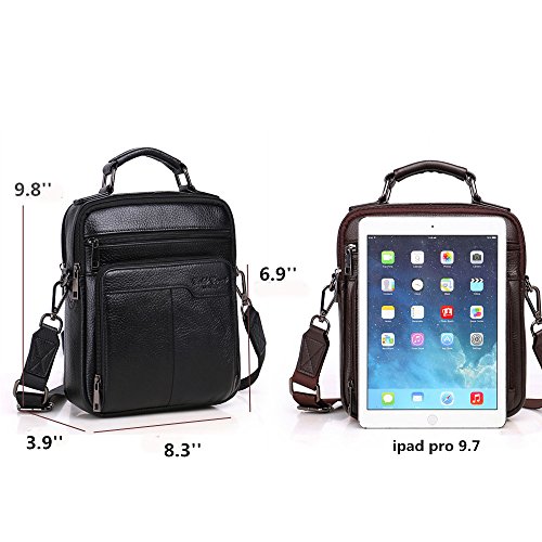 2 Langzu+Handmade+Leather+Messenger+Shoulder