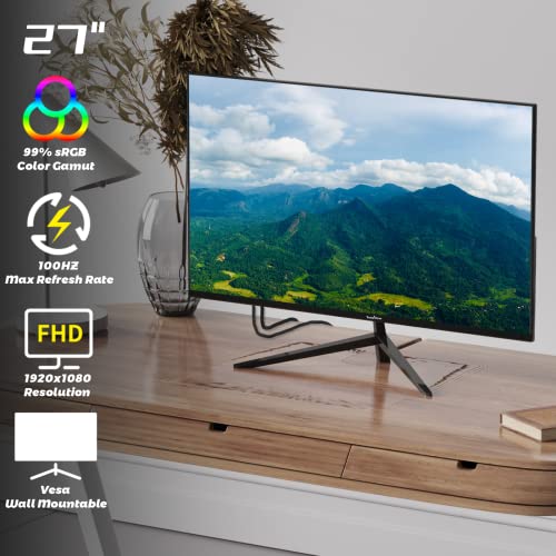 InnoView 27 inch Monitor 100HZ 40001 Contrast Ratio FHD 1080P Gaming