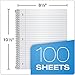 Oxford Spiral Notebooks, 1-Subject, Wide Ruled Paper, Durable Plastic Cover, 100 Sheets, Divider Pocket, 3 per Pack (10389)