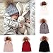 oenbopo Baby Winter Warm Knit Hat Infant Toddler Kid Crochet Hairball Beanie Cap