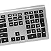 Hi-azul Wired Keyboard with 7 Colors Backlight Ergonomics Ultra Slim Keyboard with Chocolate Scissor-feet Key Caps for Desktop Computer and PC (for Windows)