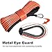 Yoursme Nylon Synthetic Winch Cable Rope with Sheath for SUV ATV UTV Winches Truck Boat Ramsey Car 1/4
