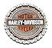 Harley-Davidson Trademark B&S Chain Heavy-Duty Metal Magnet, 3 in. 8008529