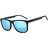 ZENOTTIC Men's Polarized Sunglasses - Lightweight TR90 Frame Square Mens Sunglasses UV400 Protection