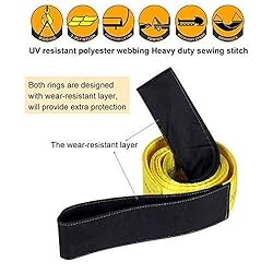 Lift Sling Straps, JCHL 6.5'X2 Heavy Duty Flat Eye