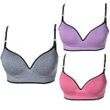 Encounter Women's Wire Free Push Up Cool Comfort Run Sports Bra