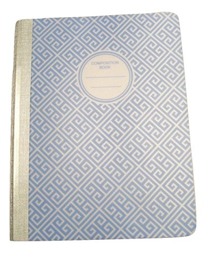 Carolina Pad Studio C College Ruled Poly Cover Composition Book ~ Pattern Play (Blue Aztec; 7.5