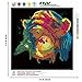 AIRDEA DIY 5D Diamond Painting by Number Kit, Shy Orangutan Crystal Rhinestone Embroidery Cross Stitch Supply Arts Craft Canvas Wall Decor