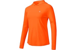 TBMPOY Womens UPF 50+ Sun Protection Hoodie Shirt Long Sleeve Fishing Hiking Outdoor UV Shirt Lightweight
