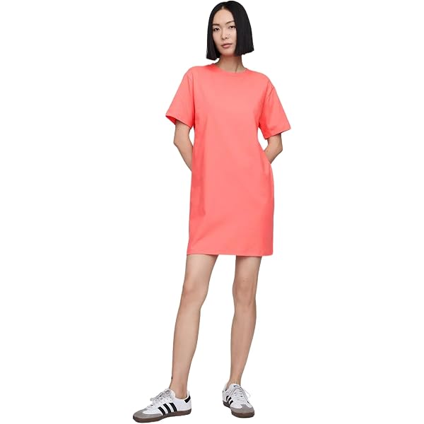 GAP Womens Relaxed Pocket T-Shirt Dress Navy White Stripe S Petite at  Amazon Women's Clothing store