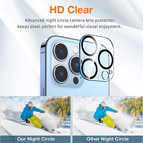 EGV [3+2 Pack] Screen Protector for iPhone 13 Pro 6.1 Inch with Camera Lens Protector, Tempered
