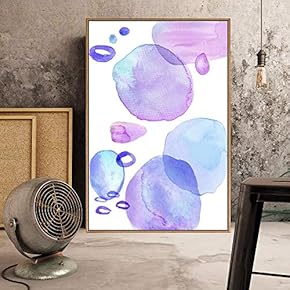 Floating Framed Canvas Wall Art for Living Room, Bedroom Watercolor Canvas Prints for Home Decoration Ready to Hang - 16x24 inches