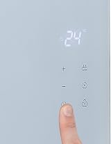 Princess 2000W Smart Electric Convection Heater Panel Glass White App Control view 3