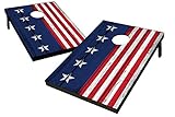Wild Sports TT-SAS-02 USA Flag Cornhole Outdoor Game Set, MDF Wood, 2' x 3' Foot, Red/White/Blue