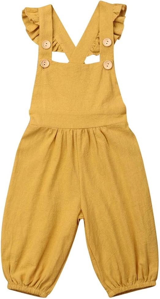 yellow bell bottom jumpsuit